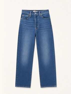 Levi's Straight Leg Denim Jeans in Medium Blue